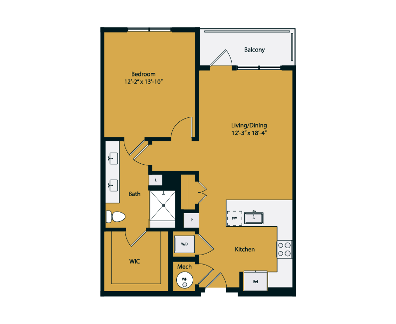 Floor plan layout diagram for A3-1